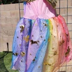 Girls Unicorn Dress Halloween Costume Size Large (12/14)