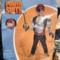 Toddler Muscle Pirate Halloween Costume 2T