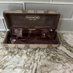 Coach Ladies Andie Burgundy Sunglasses 