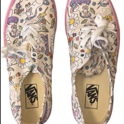 Vans Kids Size 3 Unicorn Floral Shoes Sneakers NEW No Box Girls Cute