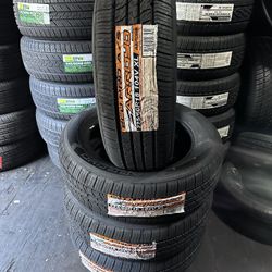 SET OF FOUR NEW TIRES 225/60/18 ARROYO GRANDSPORT A/S INCLUDING MOUNT AND BALANCE, ASK ME FOR SIZES AND BRANDS