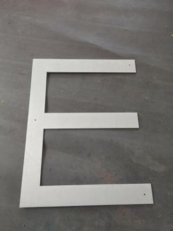 Stainless Steel Letter - E
