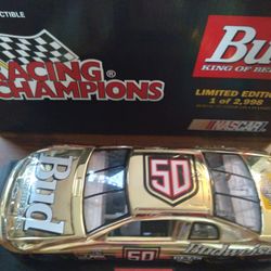 Budwieser 1/24 Scale Diecast 50th Anniversary Nascar
