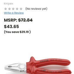 Knipex pliers-1000V Insulated