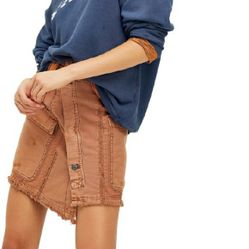 NWT Free People On The Horizon Mini Skirt-0