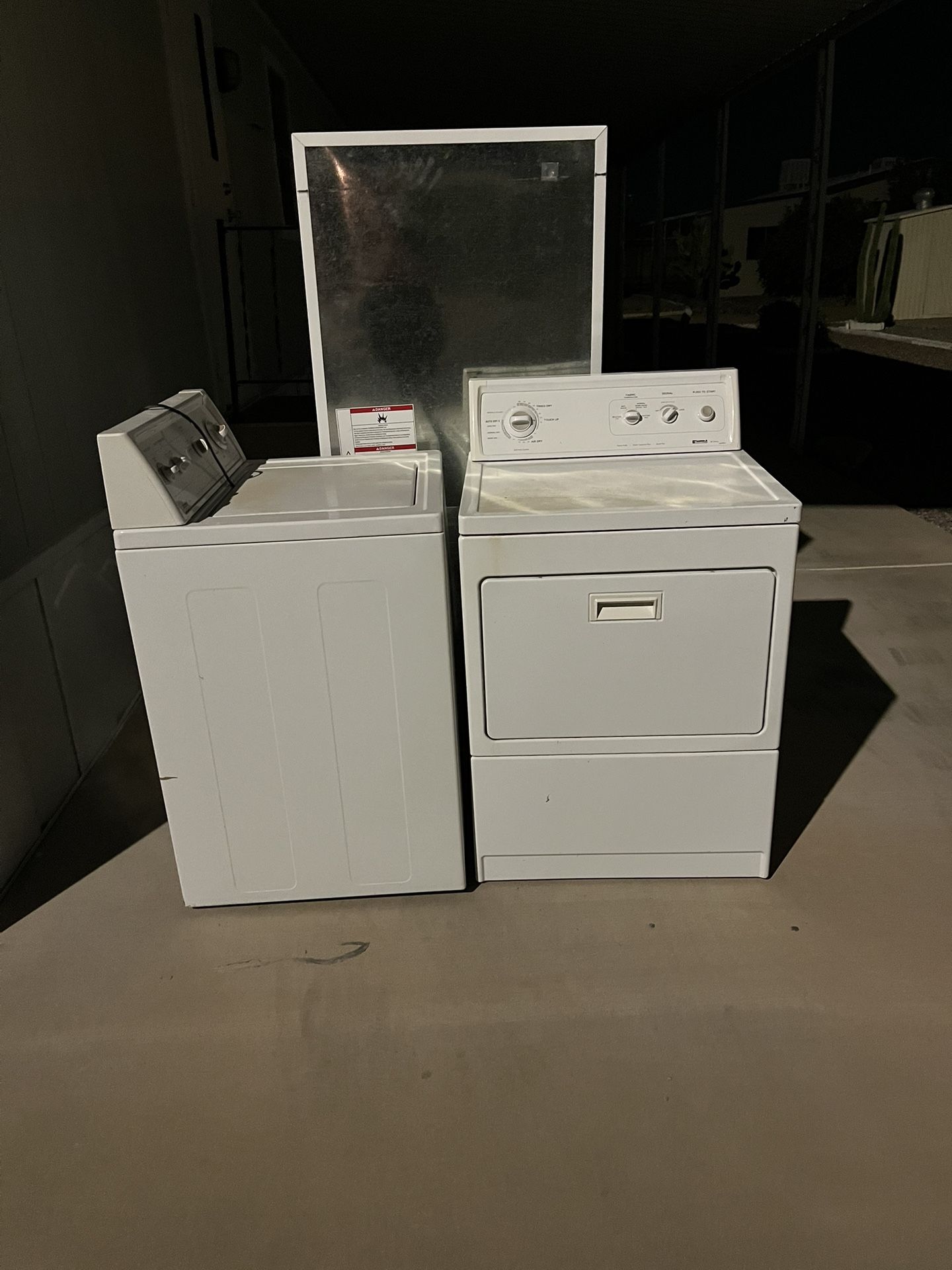 kenmore washer and dryer and fridge