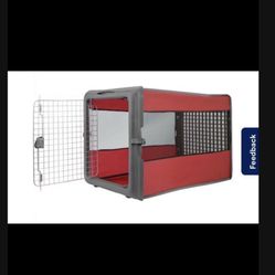 Portable dog kennel able to fold able to travel or store away  It was double the asking price 