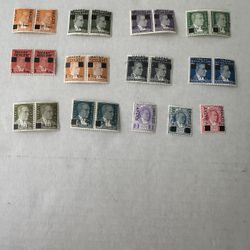 Hatay 1939 Overprint Set Pairs Mint Hinged 