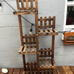 5 Tiered Wooden Plant Stand 