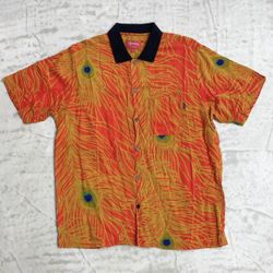 Supreme Peacock Button Up Large