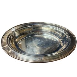 VINTAGE WM ROGERS MFG CO SILVER PLATE SERVING TRAY