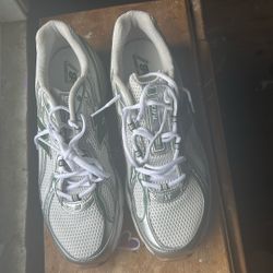 White & Green New Balance 740