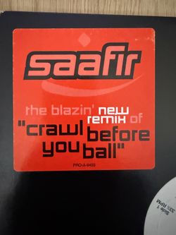 RARE Saafir “Crawl Before You Ball” Promo Remix 12” Vinyl w/ Original Hype Sticker
