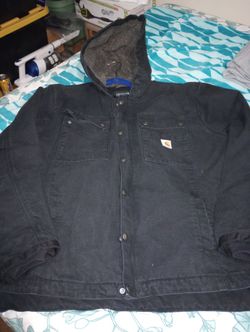 CARHARTT WINTER JACKET WITH HOODIE XXL VERY GOOD CONDITION$80 .REDUCED TO $60 CASH.