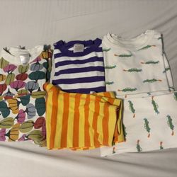 Hanna Anderson long sleeves and pants PJ size 5