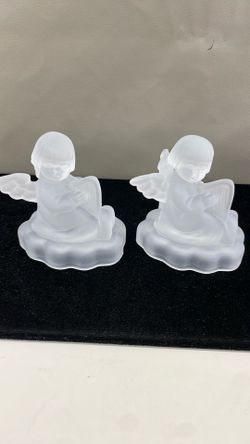 Angel candle holders. Item No 450 (Shopgoodwill)
