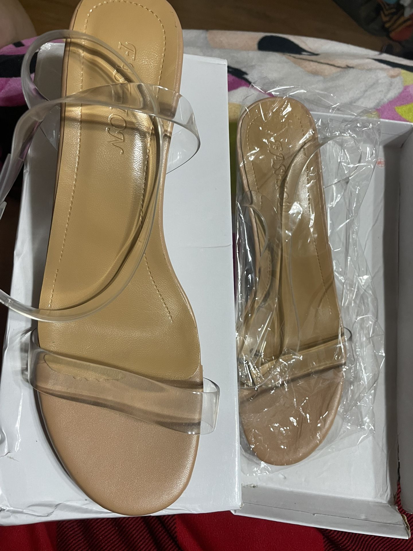 Clear With Nude Heels