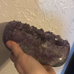 Colorful 7.20” Polished Amethyst Quartz Plate