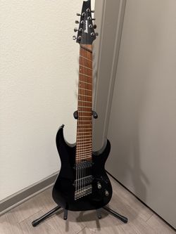 Ibanez RG Standard RGMS8 Multi-scale 8-string Electric Guitar - Black (stand not included)