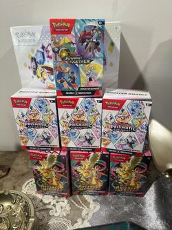 Pokemons Ascended Heroes , Prismatic Evolutions , Journey Together Booster Bundles New Sealed cards