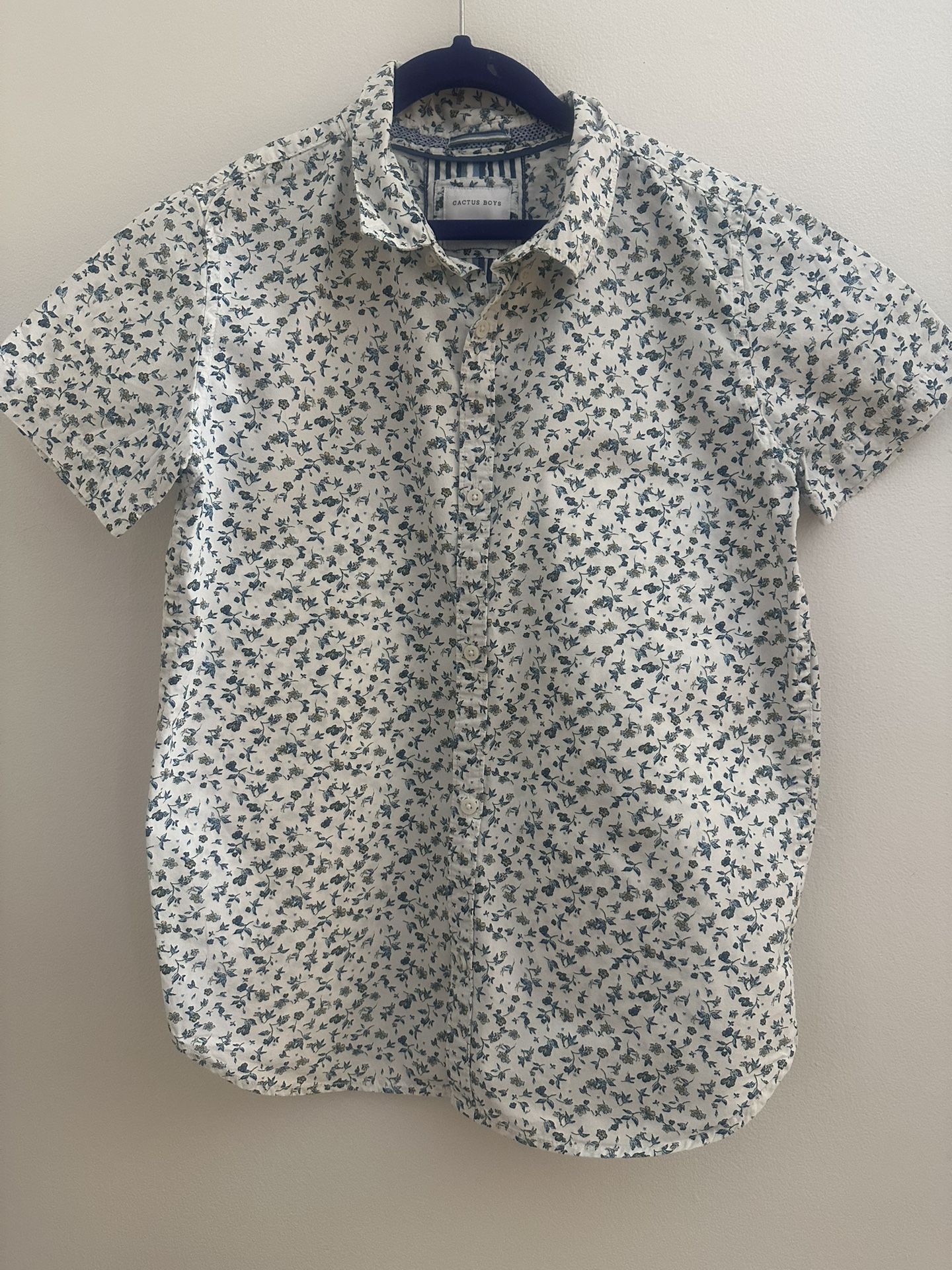 Boys’ Cactus Boys Short Sleeve Button-Up Shirt Bundle – Size 13/14