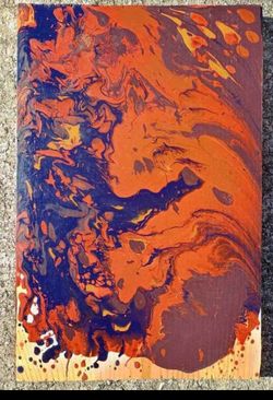 Abstract Original Painting 27" x 14" *50.00 Firm* Home Decor Artwork