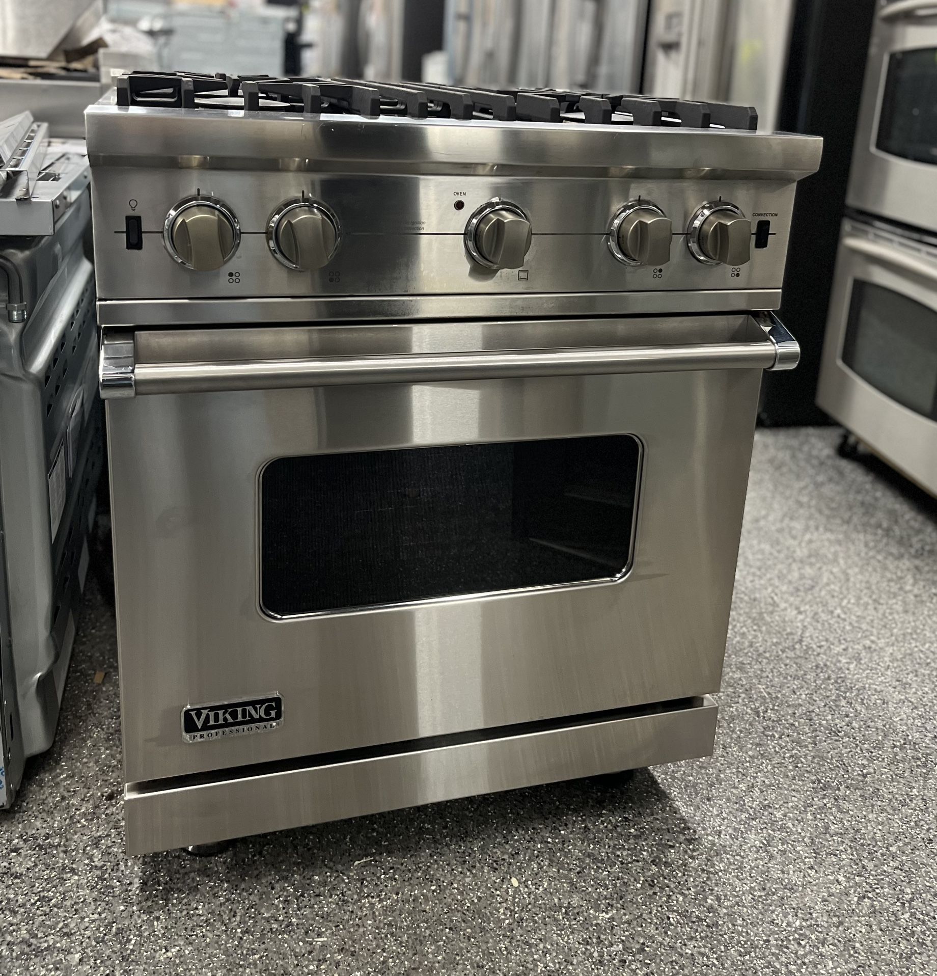 Viking Professional 30” Wide Stainless Steel Gas Range