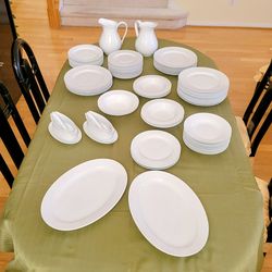 A complete 70 pc dinnerware set