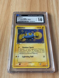 CGC 10 Chinchou EX Legend Maker 50/92 Gem Mint Pokémon Card
