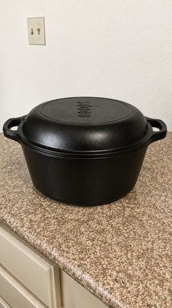 Lodge 5-Quart Cast Iron Double Dutch Oven – $49