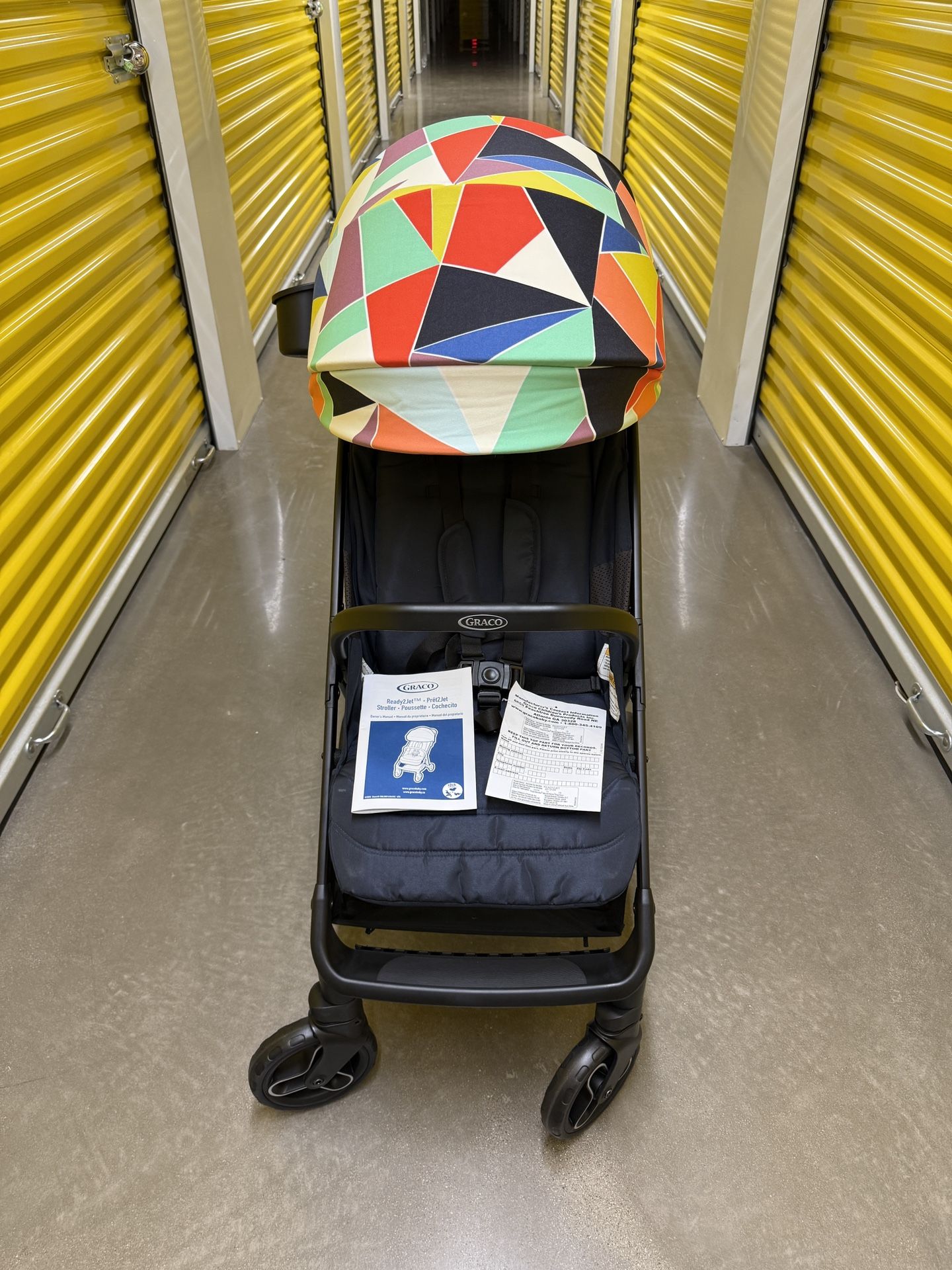 Brand New Graco Geo Pop Ready2Jet Compact Travel Stroller Automatic Fold Adjustable Seat