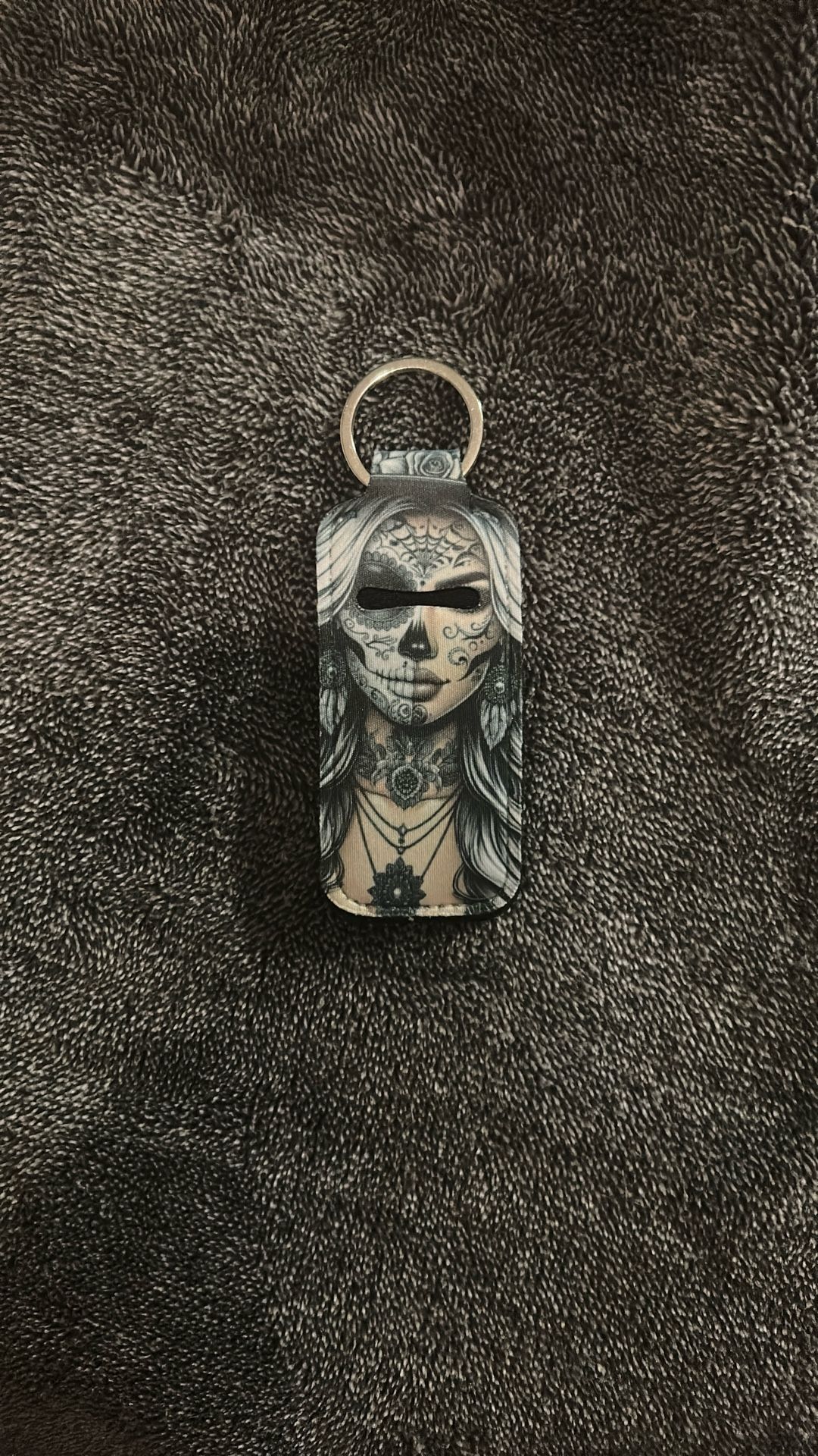 Lip gloss holder for keychain
