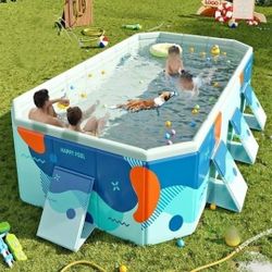 Foldable Swimming Pool, NoN _inflatable Pool, Hard Plastic Shell Portable Pool, Dog Pool, New In The Box Never Benn Used $ 150