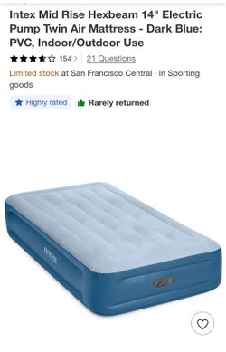 Twin air mattress w/pump
