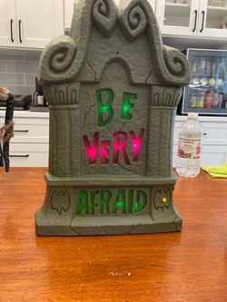 Halloween Light-Up Tombstone Decoration