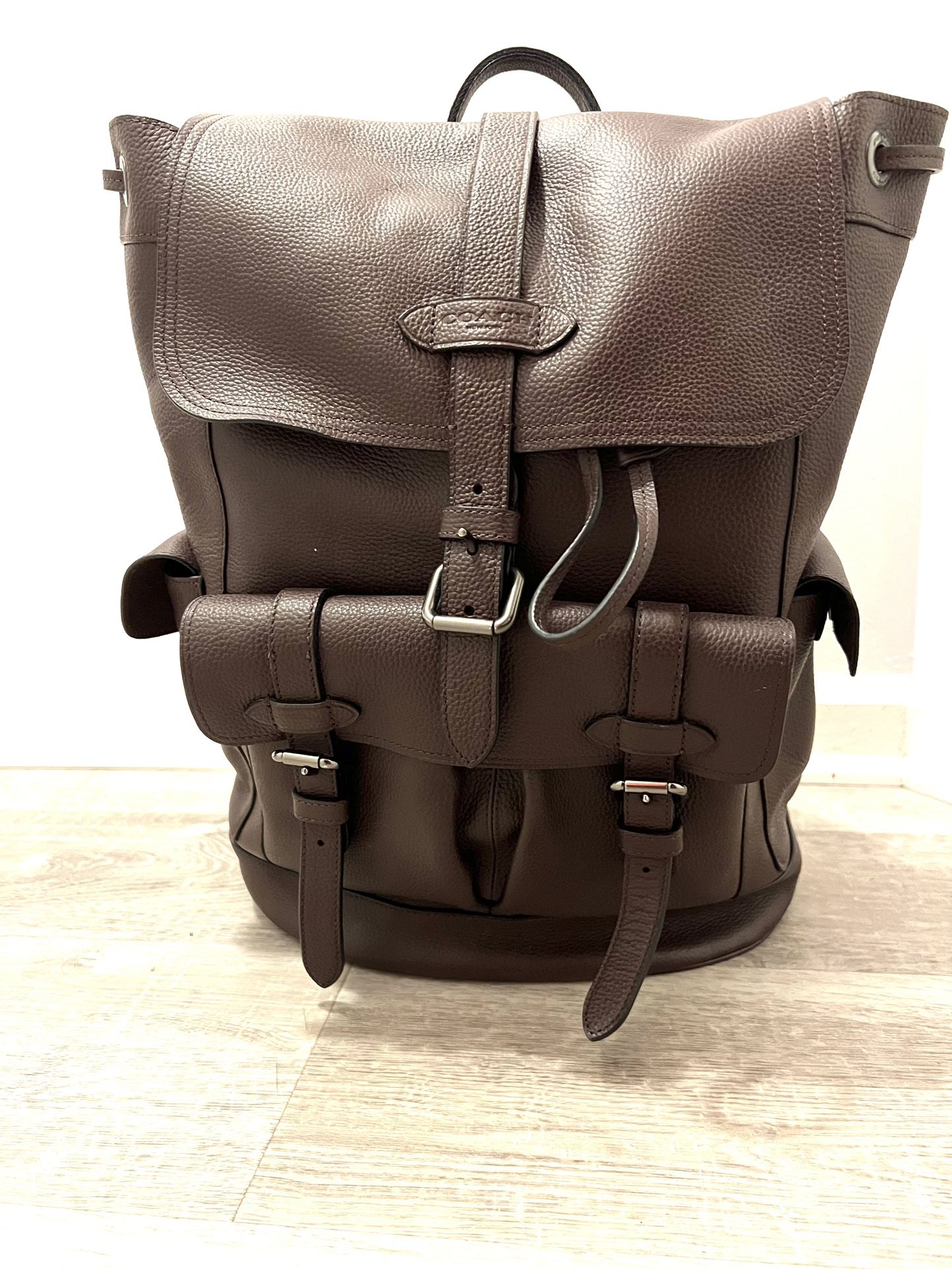 Coach Leather Backpack