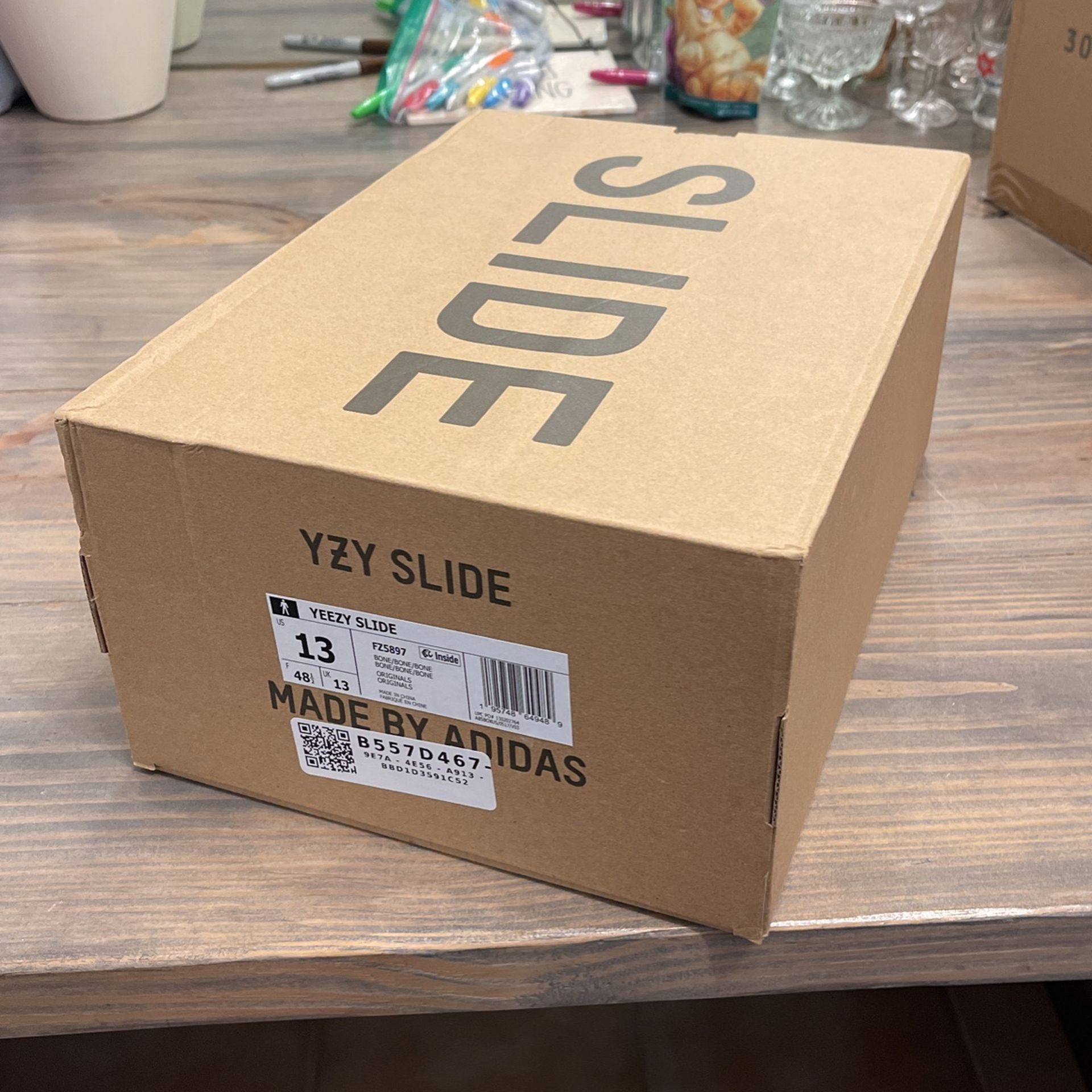 Empty Yeezy Slide Box New Men’s Size 13 Adidas