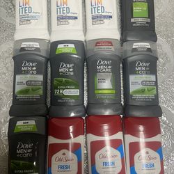 Men’s Dove , Degree, Old Spice Deodorant , $3 Each 