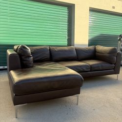 Genuine Italian Leather Sectional From Design Within Reach 🛻Delivery Available🛻