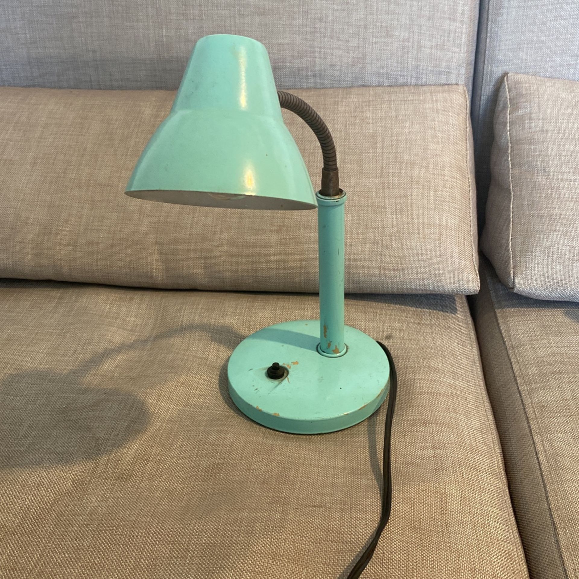Vintage Turquoise Table Lamp