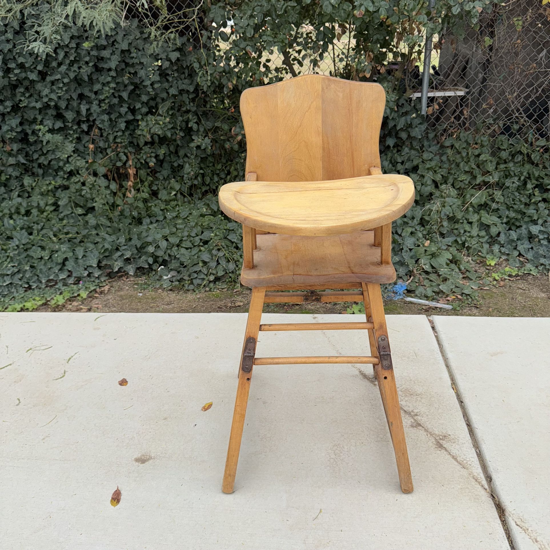 Antique Wood High Chair