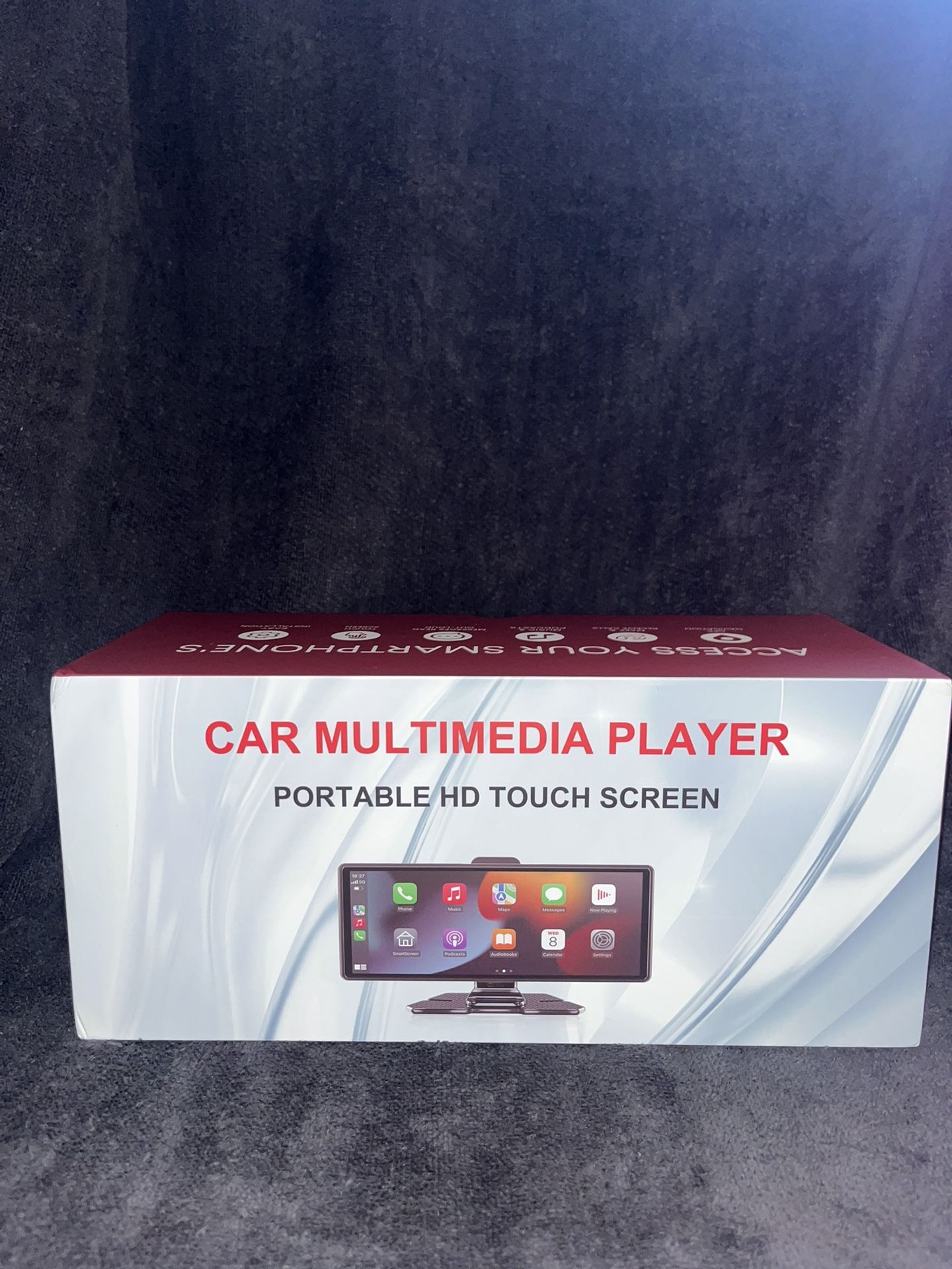 10.26'' Wireless CarPlay Screen for car with Rotatable 4K Dash Cam & HD Backup Camera