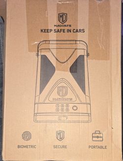 MadOats Portable  Car Safe Biometric Gun Safe