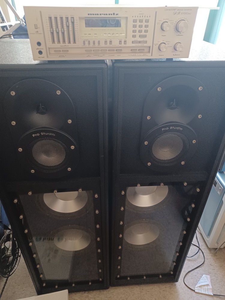 The Beast, 1981 Marantz Sr8100 With 4-12 PRO Studio Speakers, Only Pick Up 