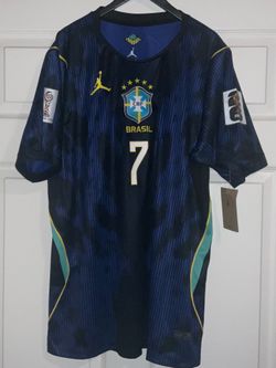 Vini Jr #7 Brazil Away Jersey 2026 FIFA World Cup Jordan Brand FIFA Patches Adult mens XL New with tags