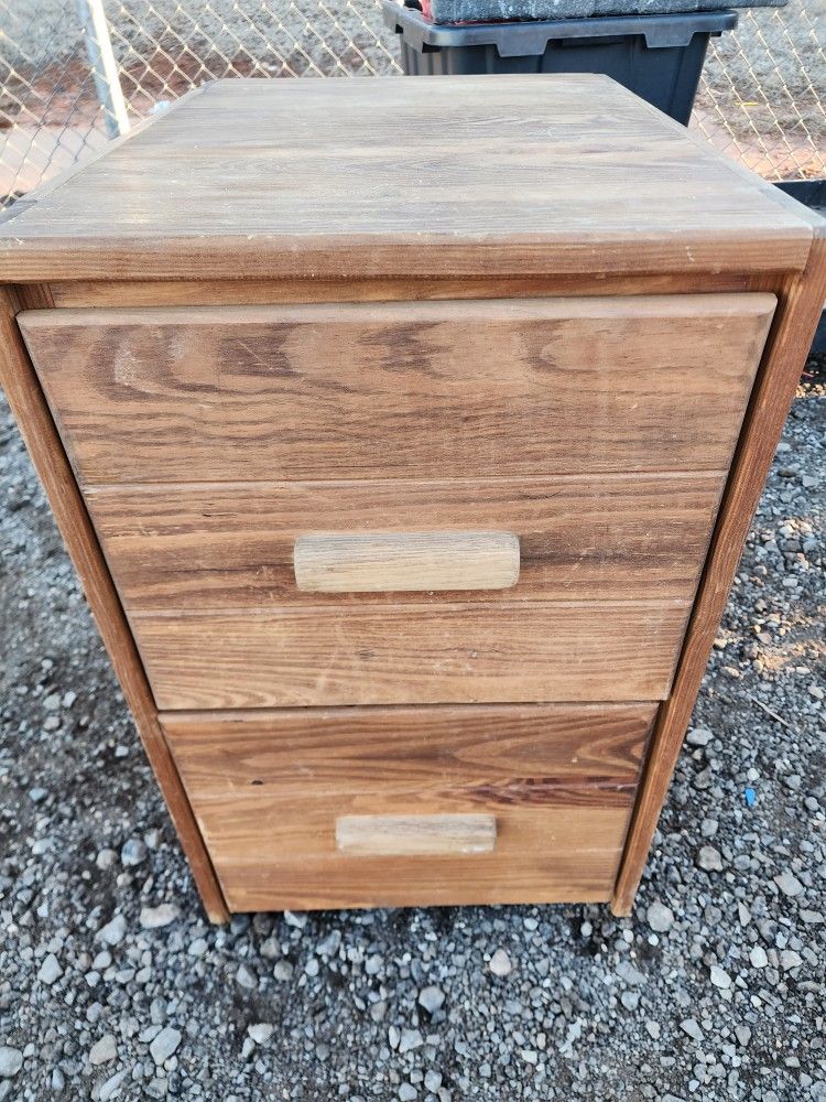 Solid Wood Drawer/file Cabinet 