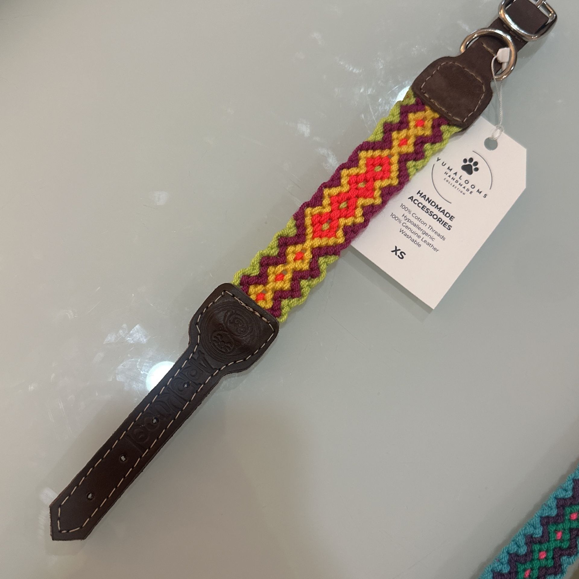 Handmade collar for  Dog 🐶, Multicolor, Size XS 