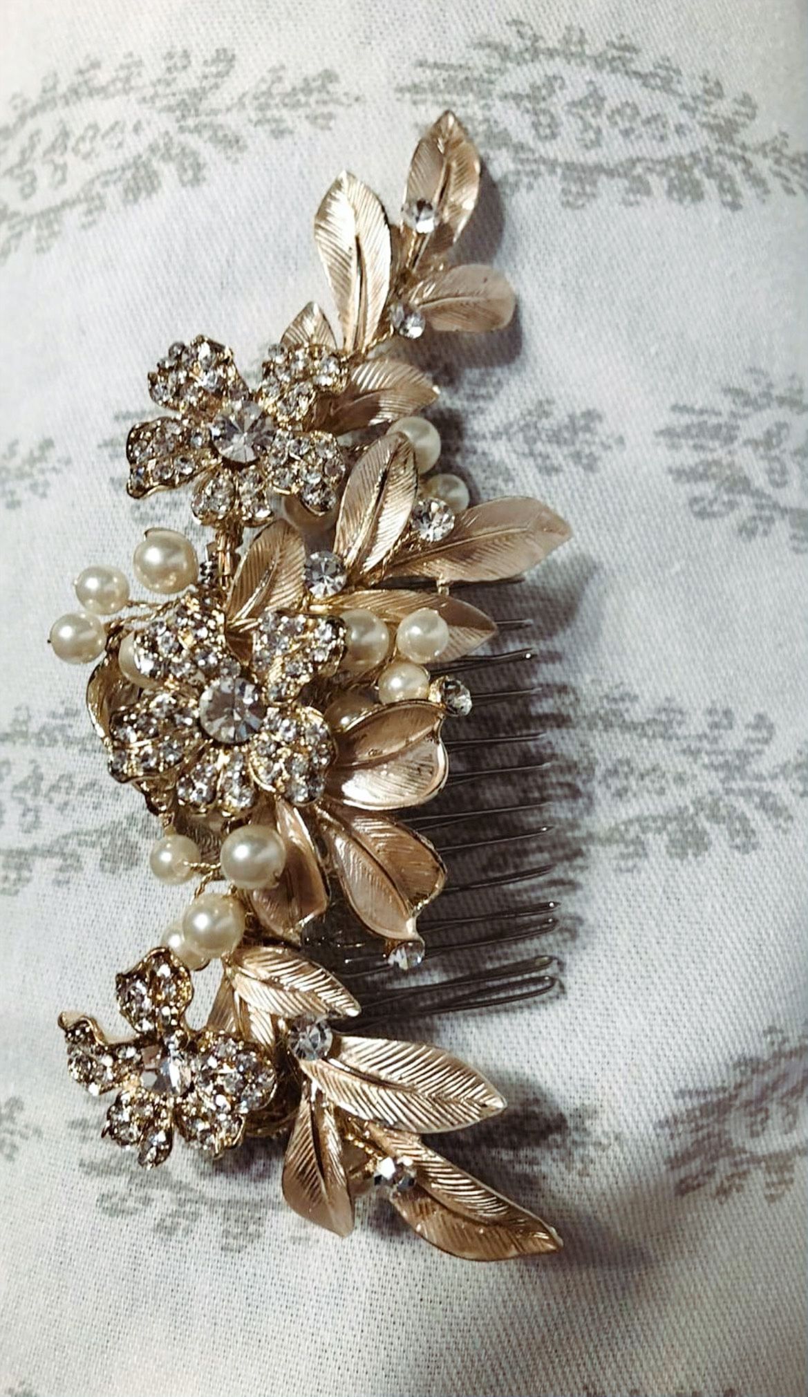 Floral Bridal Hair Comb
