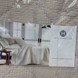 Hotel Collection Dobby Diamond 3-Piece Bedding Set – Full/Queen | NEW & Unopened