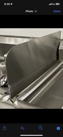 Stainless steel splash guard